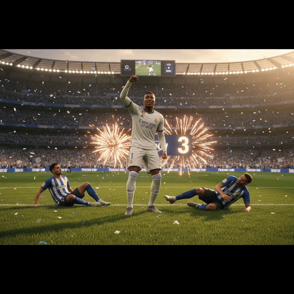 Real Madrid vs Real Sociedad Mbappe Cetak Hat-trick 2 real madrid vs real sociedad