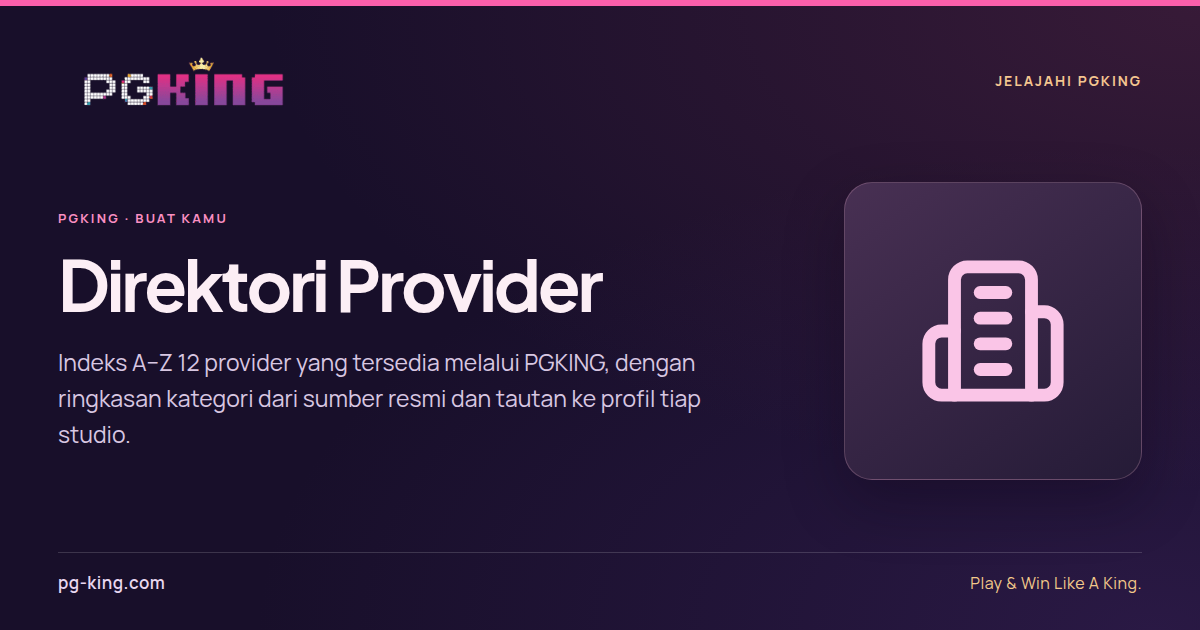 Direktori Provider 1 Direktori Provider — PGKING